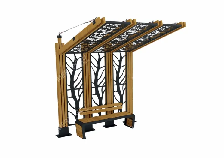 Leaves Pergola Sırtlıklı Banklı Mlf-101a