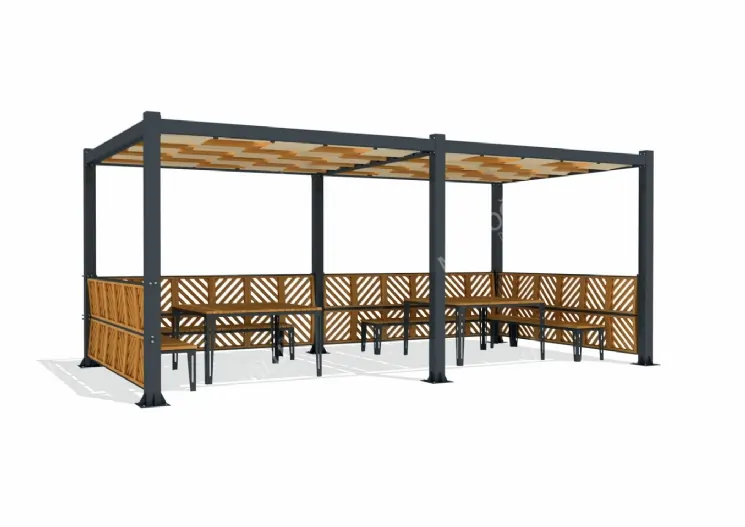 SimpliCity İkili Metal Pergola Mmc-222d
