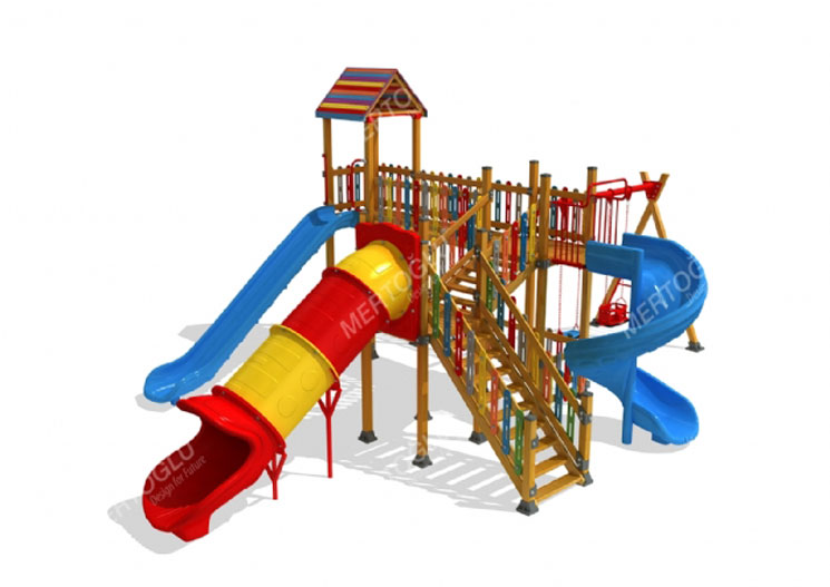 Ahşap Çocuk Parkları-Mas-117