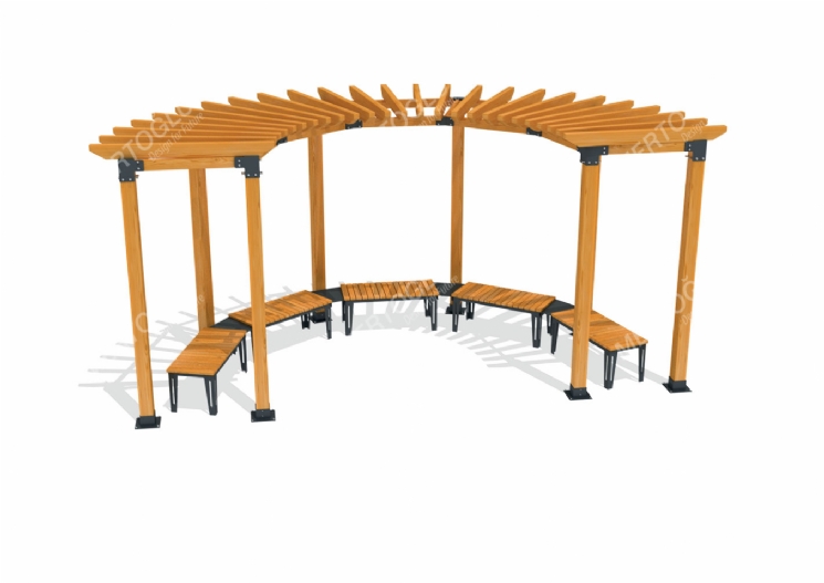 CurveCity Ahşap Pergola Mcc-101a