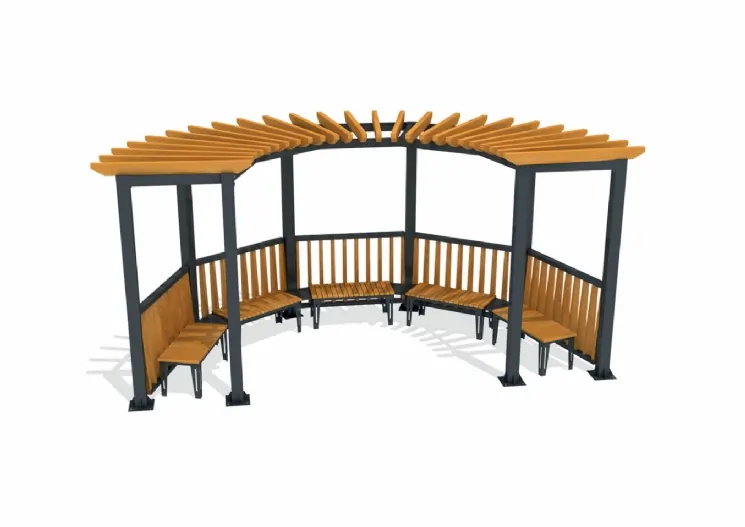 CurveCity Metal Pergola Mcc-102b