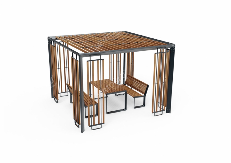 Equinox Ahşap Çatılı Pergola Mef-101a