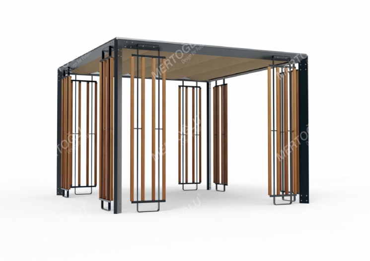 Equinox jüt Çatılı Pergola Piknik Masalı Mef-102