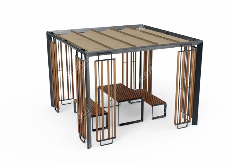 Equinox jüt Çatılı Pergola Piknik Masalı Mef-102b