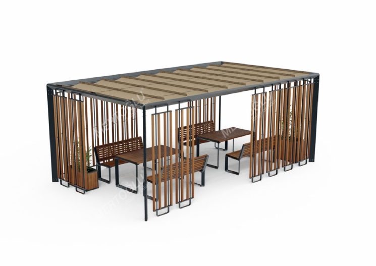 Equinox jüt Çatılı Pergola Plus Piknik Masalı Mef-202a