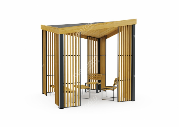 Fold Ahşap Pergola ve Banklar Mff-111a