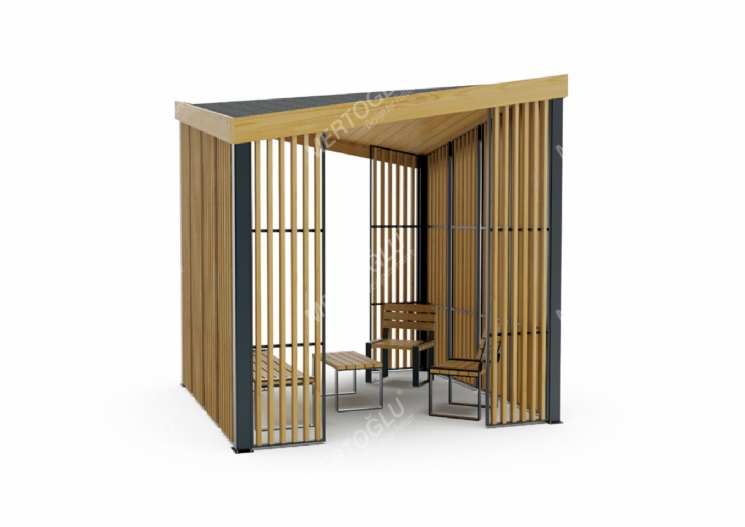 Fold Ahşap Pergola ve Banklar Mff-112c