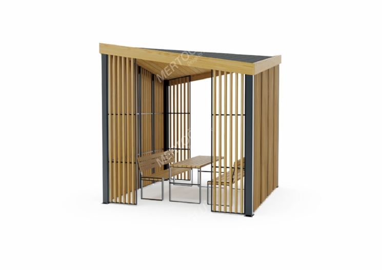 Fold Ahşap Pergola ve Piknik masası Mff-112d