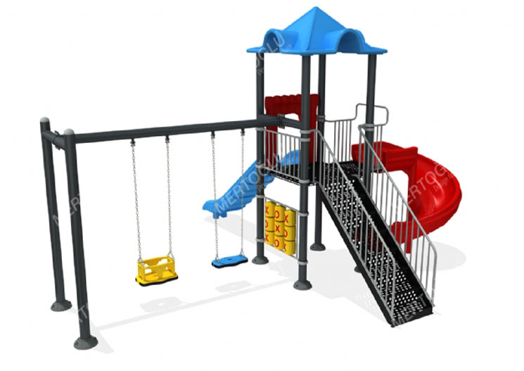 Metal-Plastik Çocuk Parkları-Mds-113
