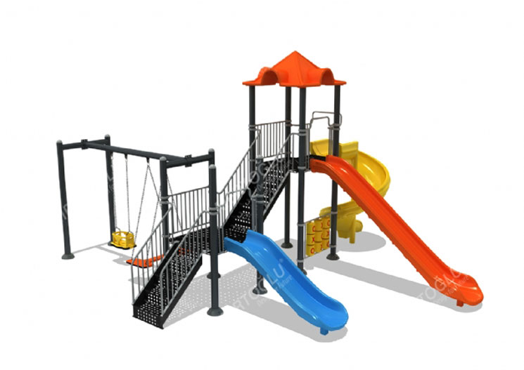 Metal-Plastik Çocuk Parkları-Mds-117