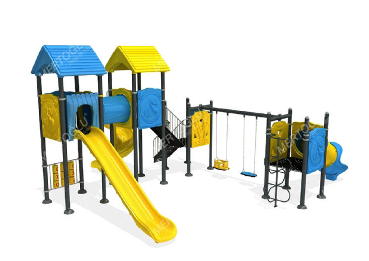 Metal-Plastik Çocuk Parkları-Mds-404