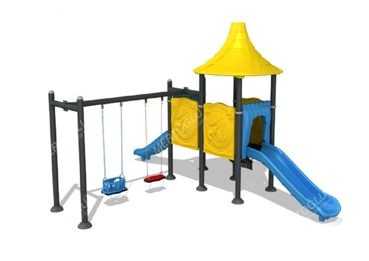 Metal-Plastik Çocuk Parkları-Mds-405