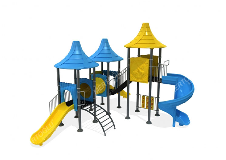 Metal-Plastik Çocuk Parkları-Mds-407
