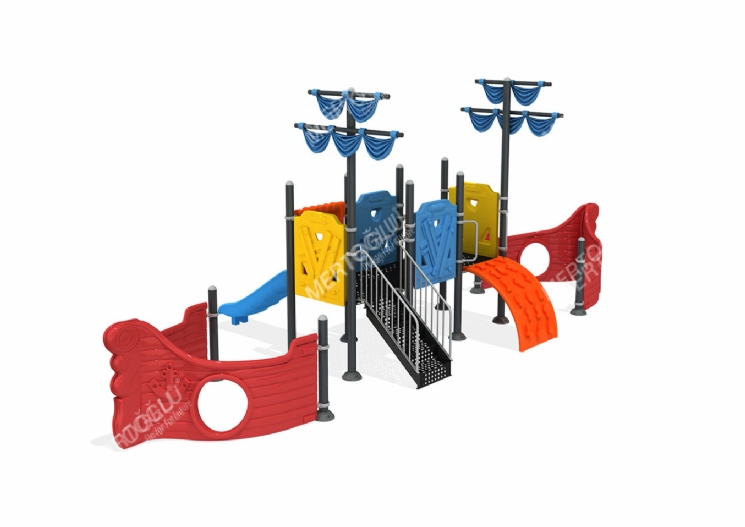 Metal-Plastik Çocuk Parkları-Mds-411