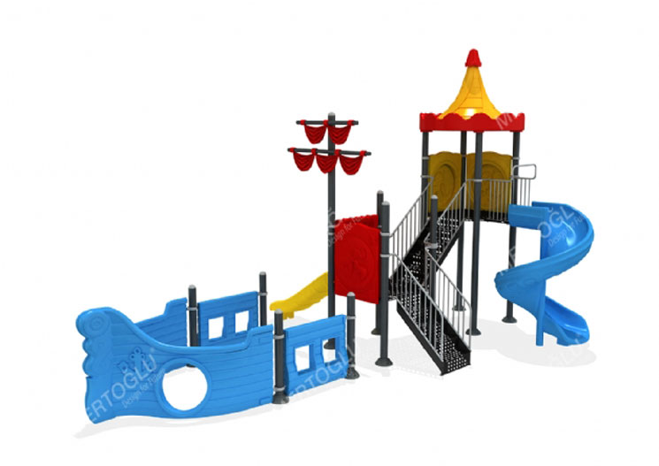 Metal-Plastik Çocuk Parkları-Mds-412