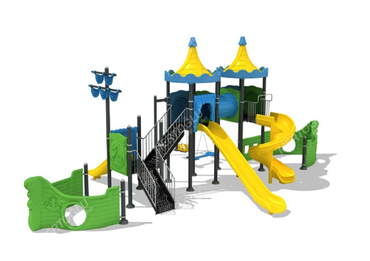 Metal-Plastik Çocuk Parkları-Mds-413