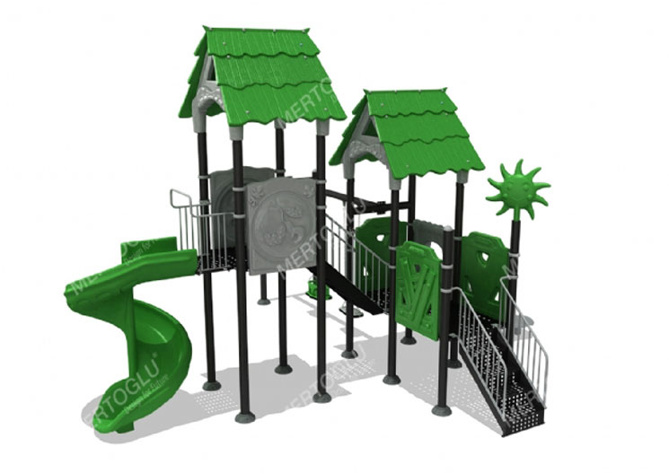 Metal-Plastik Çocuk Parkları-Mds-417