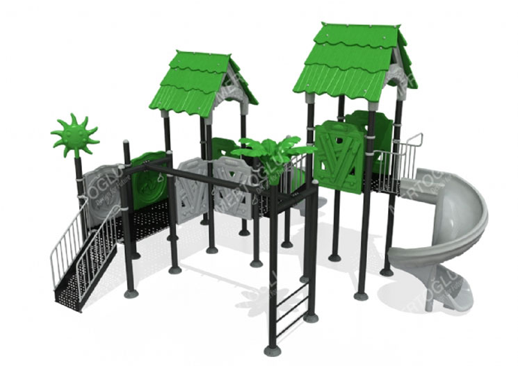 Metal-Plastik Çocuk Parkları-Mds-418