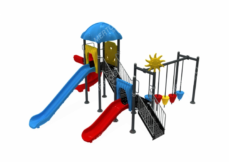 Metal-Plastik Çocuk Parkları-Mds-422