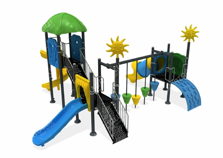Metal-Plastik Çocuk Parkları-Mds-423