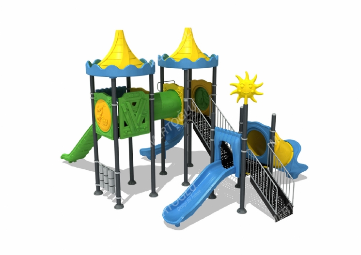 Metal-Plastik Çocuk Parkları-Mds-427
