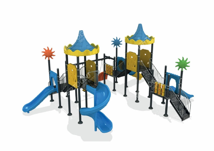 Metal-Plastik Çocuk Parkları-Mds-428