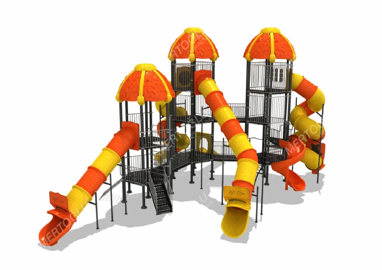 Metal-Plastik Çocuk Parkları-Mds-432