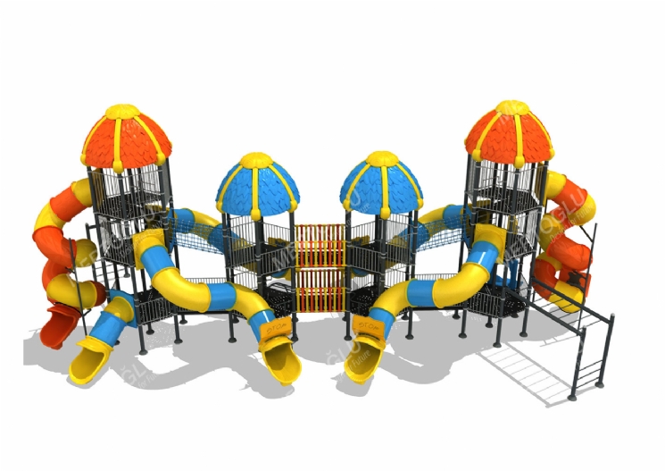 Metal-Plastik Çocuk Parkları-Mds-433