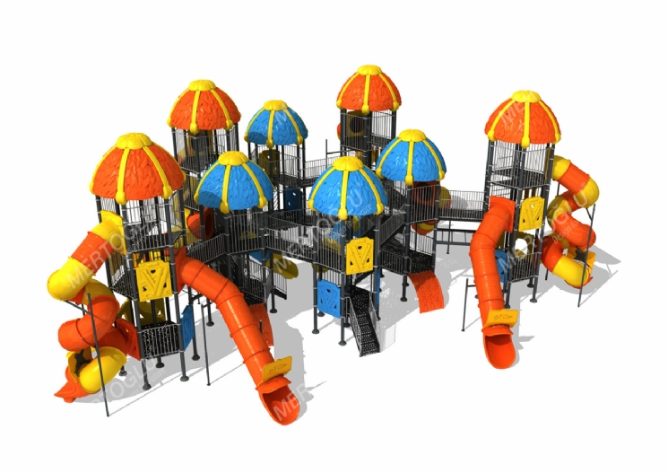 Metal-Plastik Çocuk Parkları-Mds-434