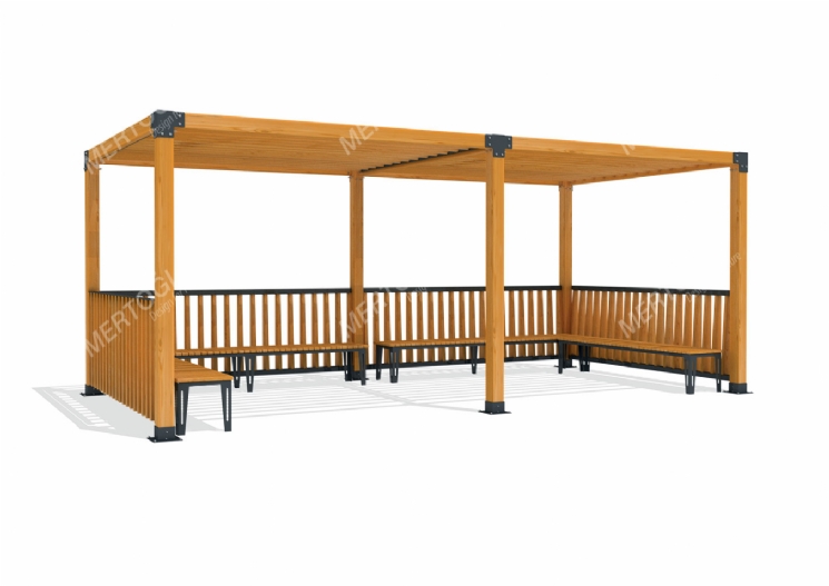 SimpliCity İkili Ahşap Pergola Mwc-211c