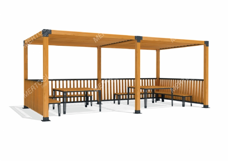 SimpliCity İkili Ahşap Pergola Mwc-211d