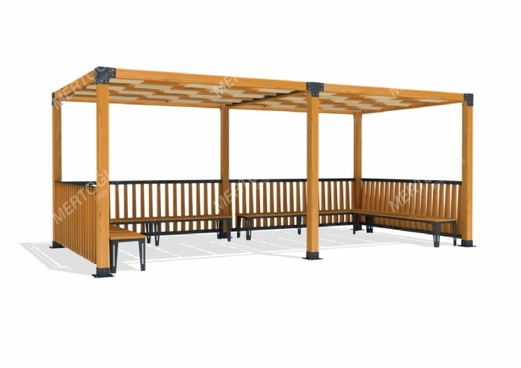 SimpliCity İkili Ahşap Pergola Mwc-212c