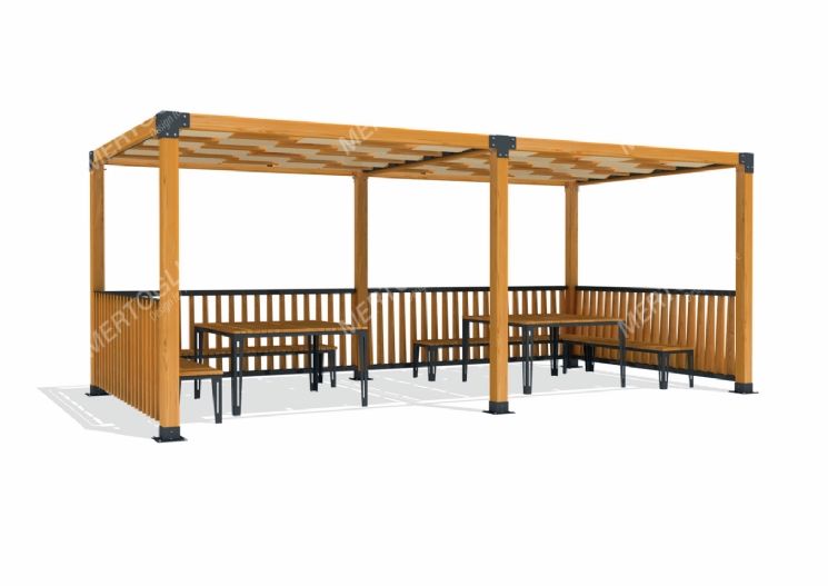 SimpliCity İkili Ahşap Pergola Mwc-212d
