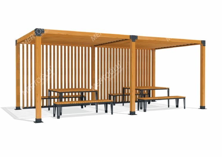 SimpliCity İkili Ahşap Pergola Mwc-231d