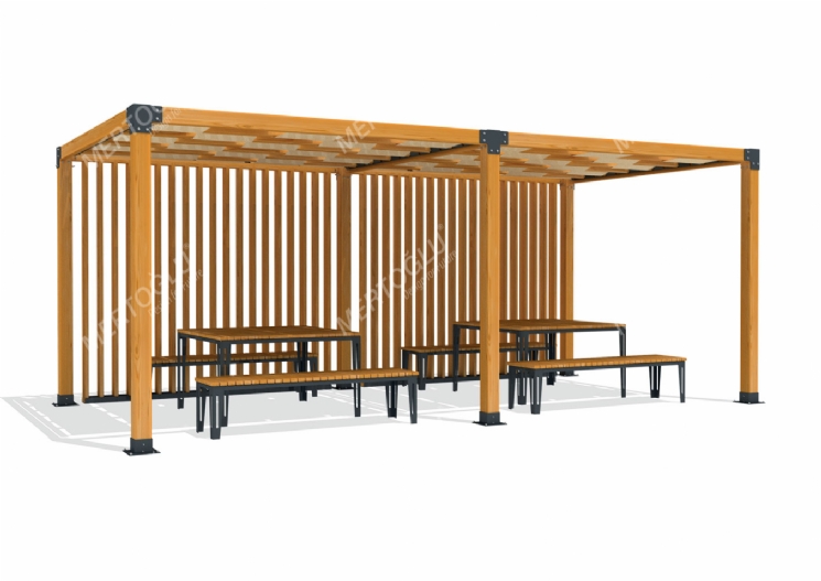 SimpliCity İkili Ahşap Pergola Mwc-232c