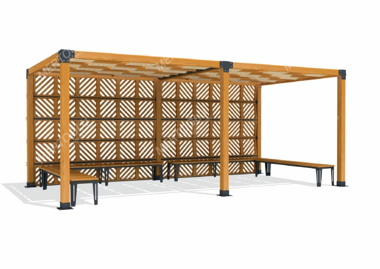 SimpliCity İkili Ahşap Pergola Mwc-242c