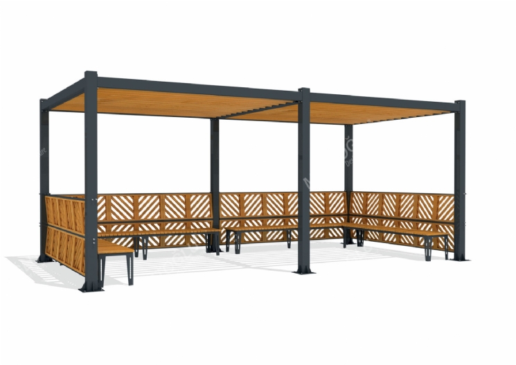SimpliCity İkili Metal Pergola Mmc-221c