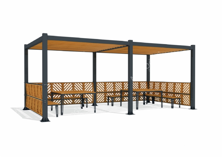 SimpliCity İkili Metal Pergola Mmc-221d