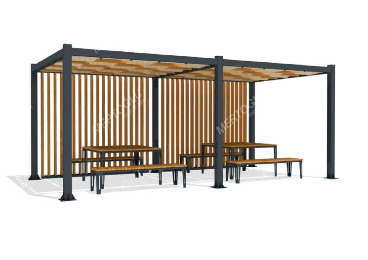 SimpliCity İkili Metal Pergola Mmc-232d