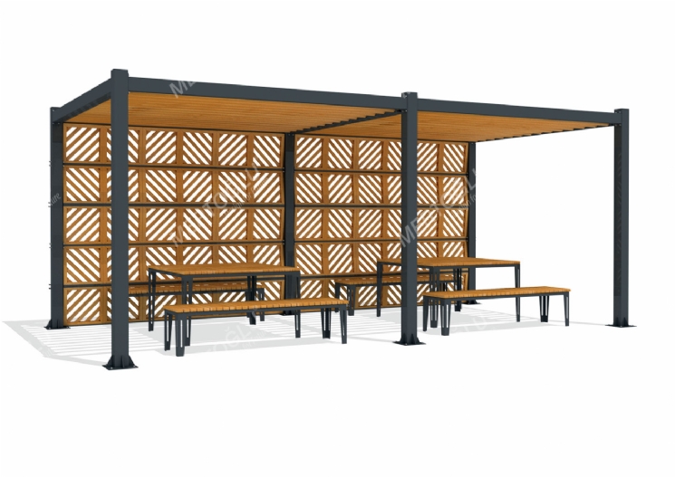 SimpliCity İkili Metal Pergola Mmc-241d