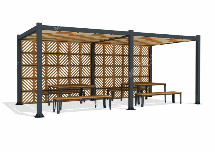 SimpliCity İkili Metal Pergola Mmc-242d