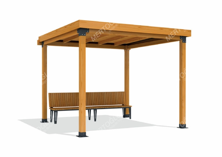 SimpliCity Tekli Ahşap Pergola Mwc-103a
