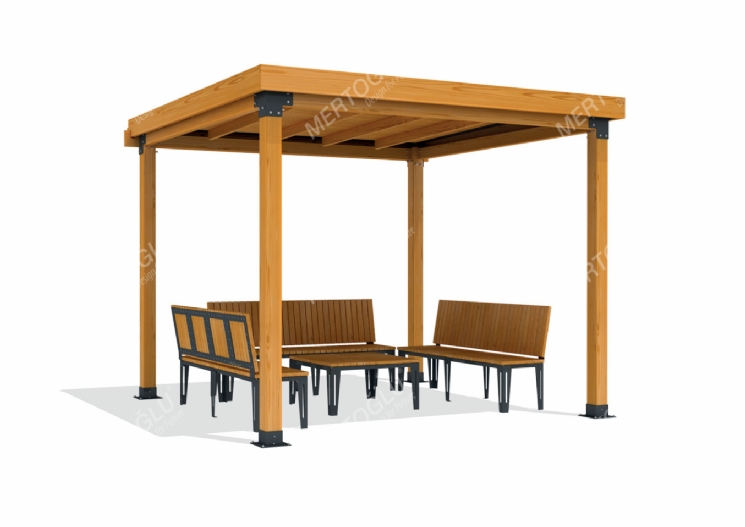 SimpliCity Tekli Ahşap Pergola Mwc-103b