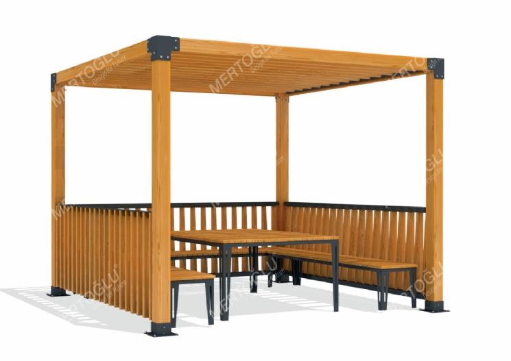 SimpliCity Tekli Ahşap Pergola Mwc-111d