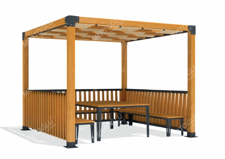 SimpliCity Tekli Ahşap Pergola Mwc-112d