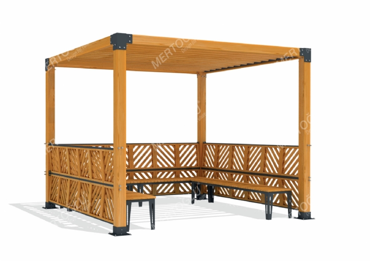 SimpliCity Tekli Ahşap Pergola Mwc-121c