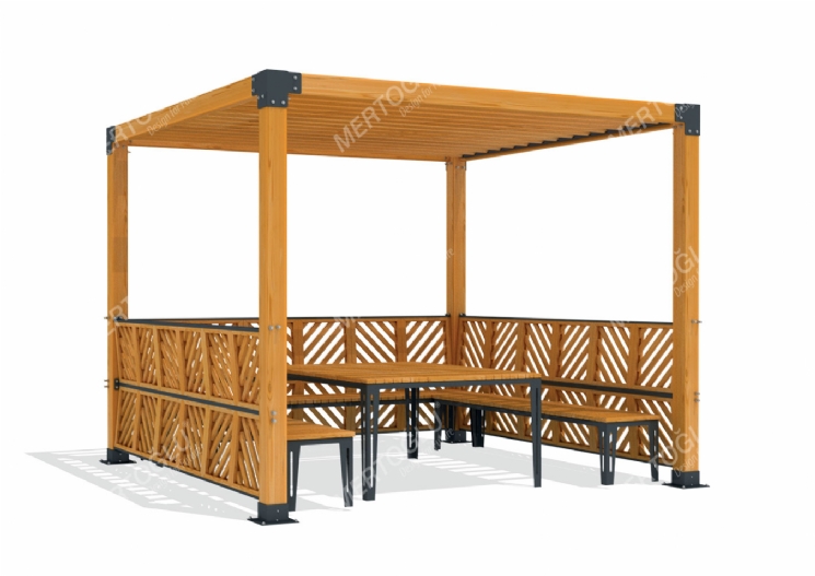 SimpliCity Tekli Ahşap Pergola Mwc-121d