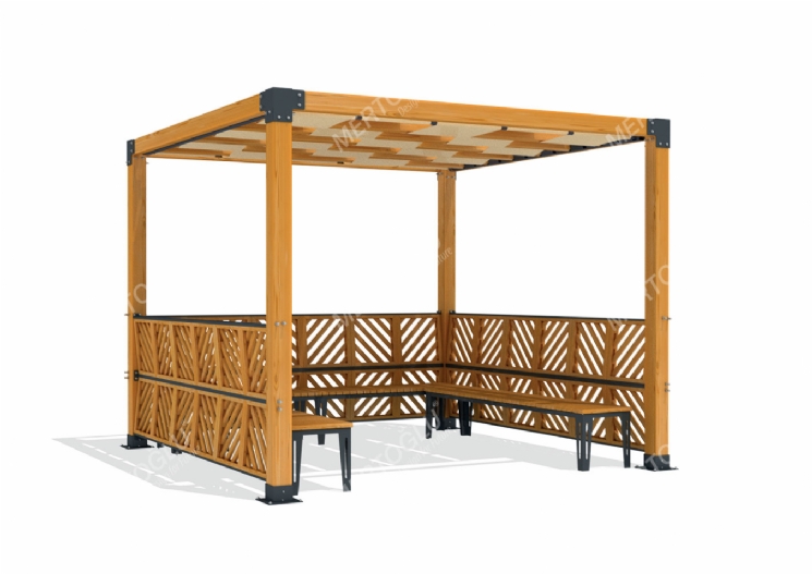 SimpliCity Tekli Ahşap Pergola Mwc-122c