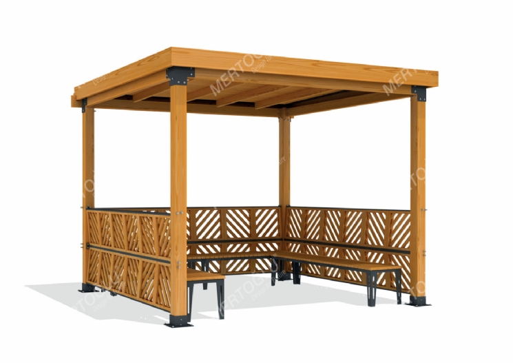 SimpliCity Tekli Ahşap Pergola Mwc-123c