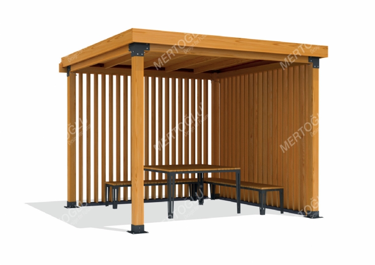 SimpliCity Tekli Ahşap Pergola Mwc-133d